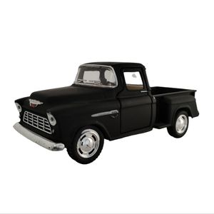 Toy Truck by Kinsmart Black 1955 Chevy Stepside Pick-Up Die Cast